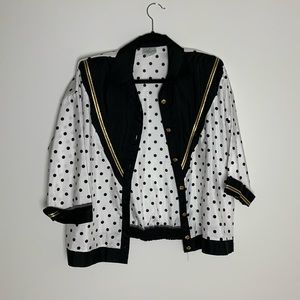 Vintage polka dot light jacket